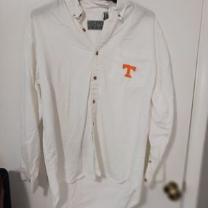 Women's campus specialty long sleeve button up shirt, size xl, color white